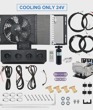 Universele 12V/24V Elektrische Airco & Verwarming Unit met Compressor voor Vrachtwagen en Camper