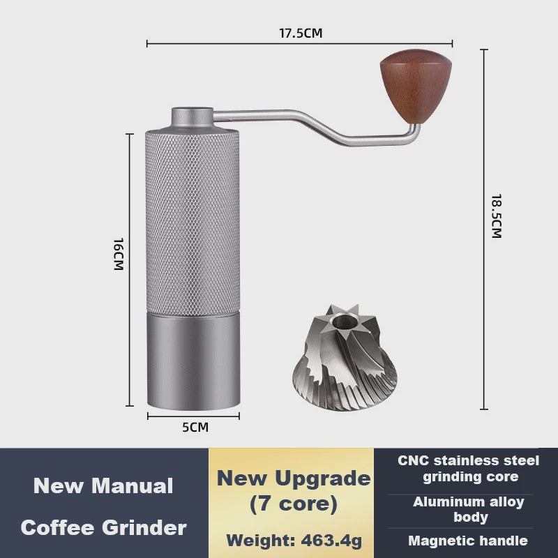 Handmatige Koffiemolen RVS Conische Braam - Verstelbaar & Draagbaar