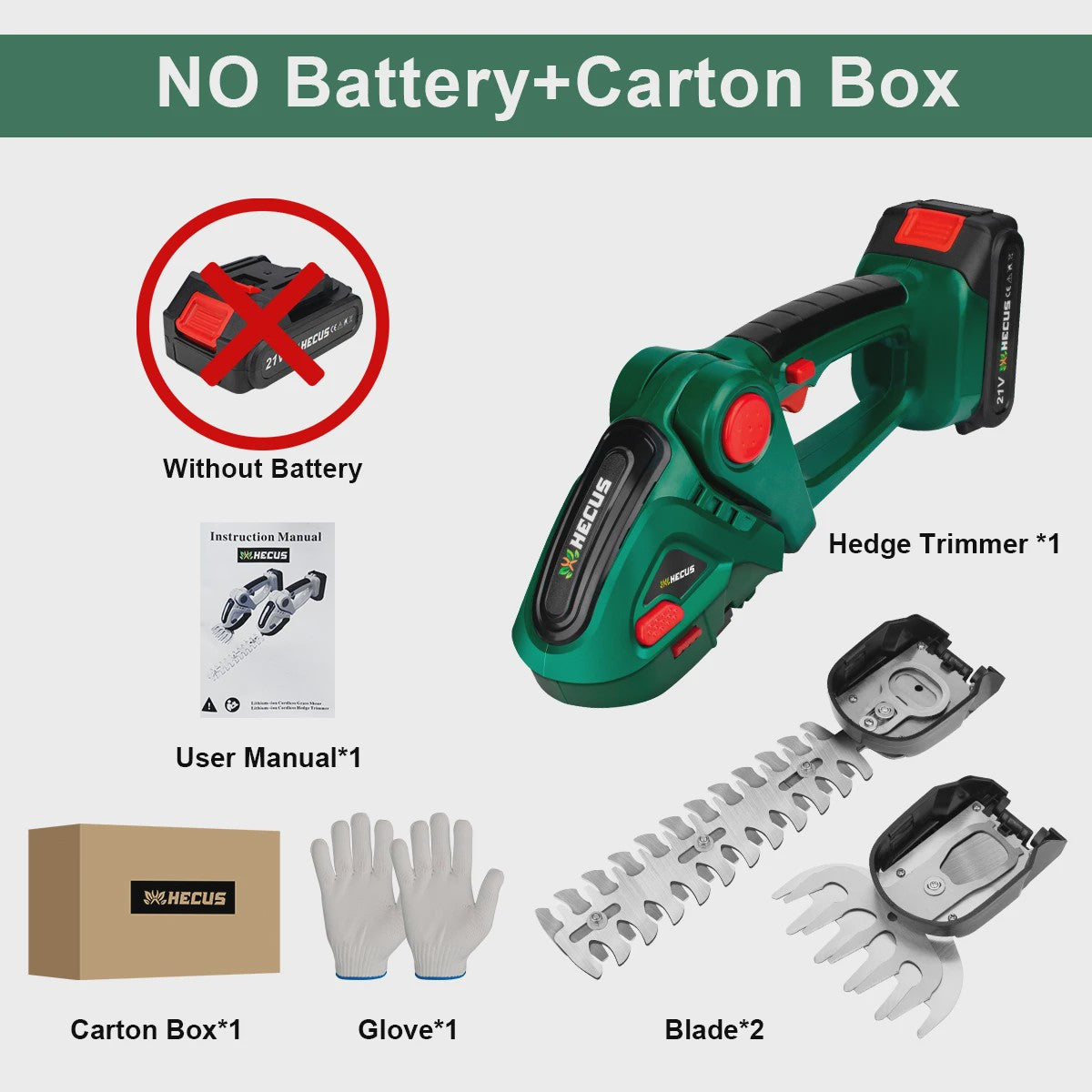 2-in-1 Snoerloze Hedgeschaar & Grasmaaier - Makita 18V Batterij Compatibel