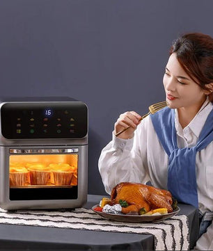 10L Airfryer met Kijkvenster en Touchbediening – Olievrij Frituren en Bakken voor Gezin