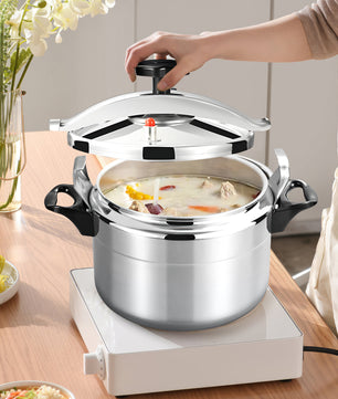 Aluminium Snelkookpan 3L/7L/9L/11L/15L – Gasgeschikt met Easy Lock Deksel en Explosieveilige Constructie