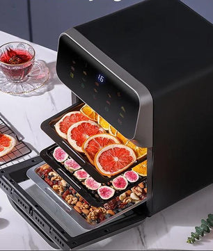10L Airfryer met Kijkvenster en Touchbediening – Olievrij Frituren en Bakken voor Gezin