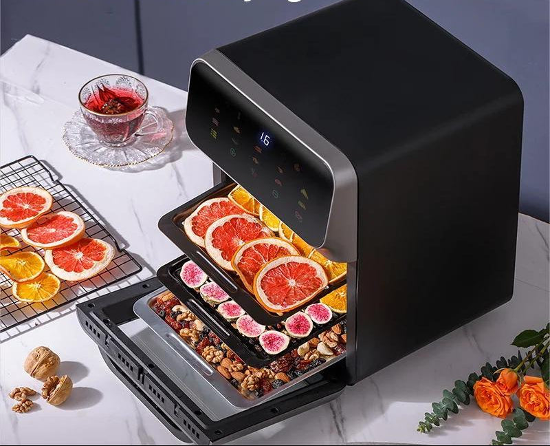 10L Airfryer met Kijkvenster en Touchbediening – Olievrij Frituren en Bakken voor Gezin