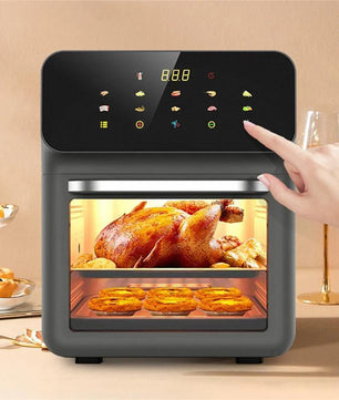 10L Airfryer met Kijkvenster en Touchbediening – Olievrij Frituren en Bakken voor Gezin