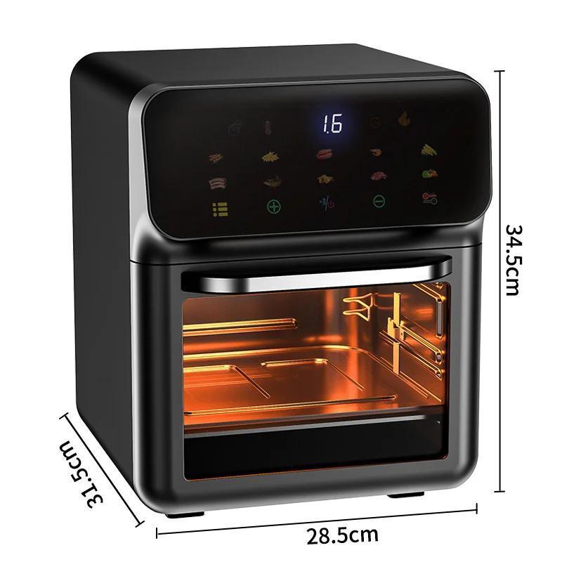 10L Airfryer met Kijkvenster en Touchbediening – Olievrij Frituren en Bakken voor Gezin