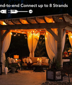 G40 LED Globe Lichtslinger voor Buiten – Waterdichte Tuinverlichting met EU Stekker