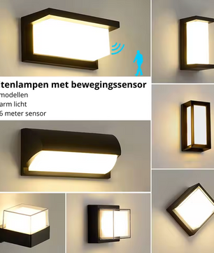 UniLights Buitenlamp met Bewegingssensor – Slimme en Weerbestendige LED Verlichting