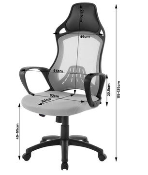 Sedia Home Comfort C10 Ergonomische bureaustoel - grijs