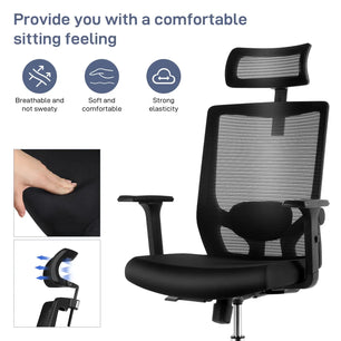 Sedia Home Comfort Ergonomische bureaustoel - zwart