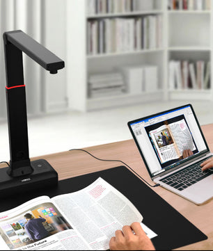 Grootformaat Documentenscanner A2/A3 – 23MP Hoge Resolutie met OCR en Automatische Pagina-Afvlakking