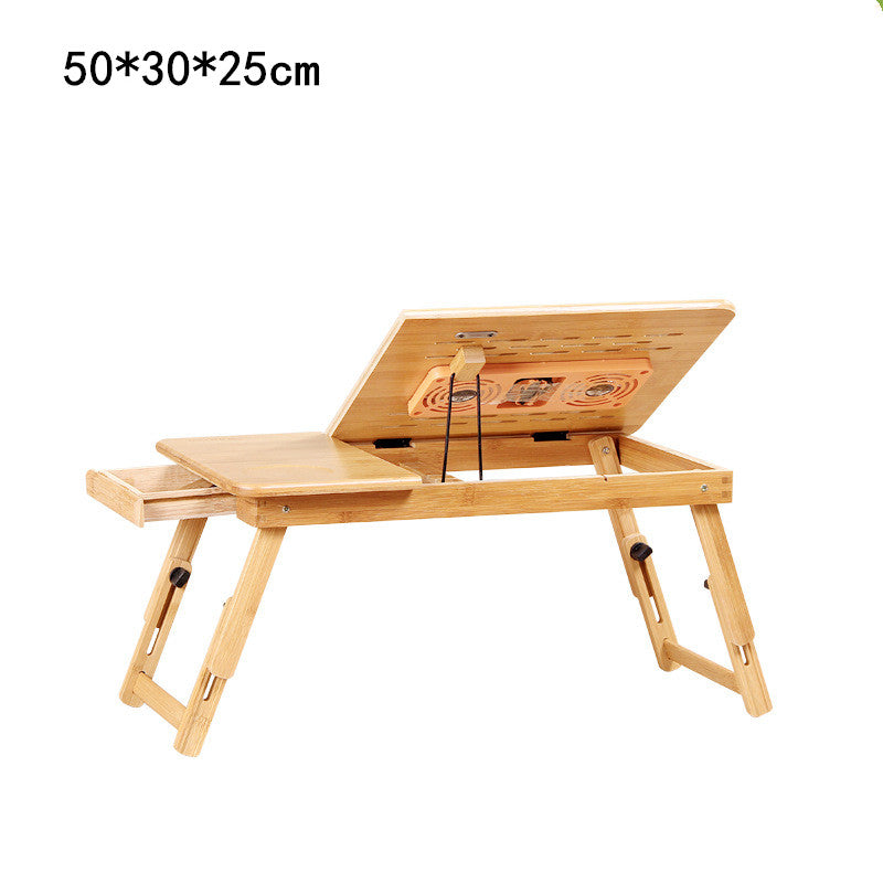 Opvouwbare Laptoptafel voor Bed en Bank – Bamboe Schootbureau voor Werken en Lezen