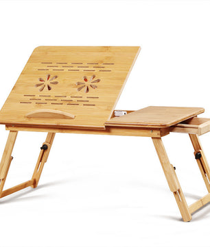 Opvouwbare Laptoptafel voor Bed en Bank – Bamboe Schootbureau voor Werken en Lezen
