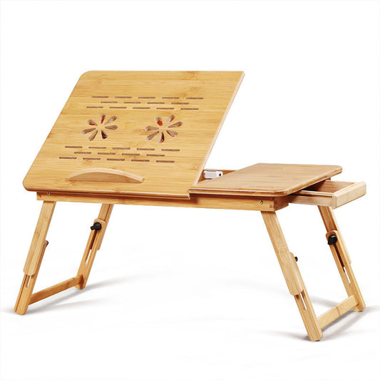 Opvouwbare Laptoptafel voor Bed en Bank – Bamboe Schootbureau voor Werken en Lezen