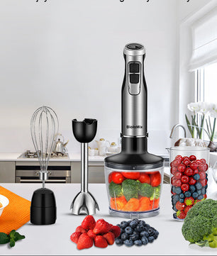 4-in-1 Staafmixer 1200W met Hakmolen en Garde – Krachtig en Multifunctioneel