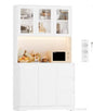 Keukenbuffetkast met LED, Lades en Stopcontact – 180 cm Hoog