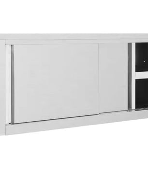 Roestvrijstalen Keukenkast met Schuifdeuren – 120 cm