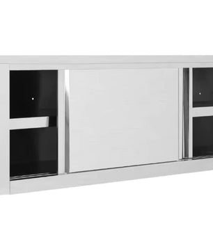 Roestvrijstalen Keukenkast met Schuifdeuren – 120 cm