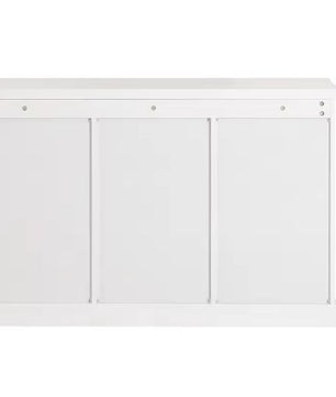 Wit Dressoir met Glazen Deuren & 2 Lades – Keukenkast 120 cm