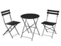 3-delige Opvouwbare Bistroset – Ronde Tafel & 2 Stoelen