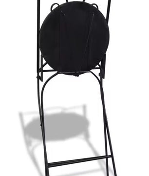 3-delige Bistroset – Tuinset met Zwart/Wit Keramiek Design