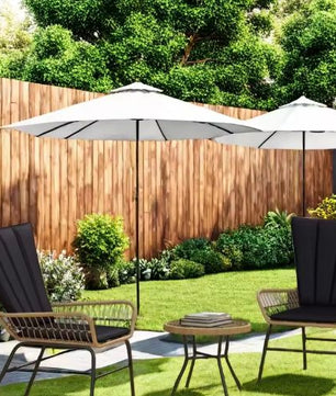 3-delige Rotan Bistroset – Tuinset met Vlinderrug & Glazen Tafel