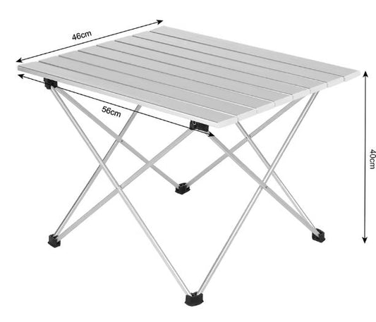 Opvouwbare Aluminium Campingtafel – Lichtgewicht Tuintafel met Draagtas