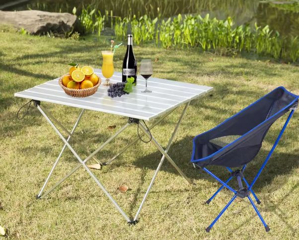 Opvouwbare Aluminium Campingtafel – Lichtgewicht Tuintafel met Draagtas