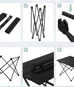 Opvouwbare Aluminium Campingtafel – Lichtgewicht Tuintafel met Draagtas
