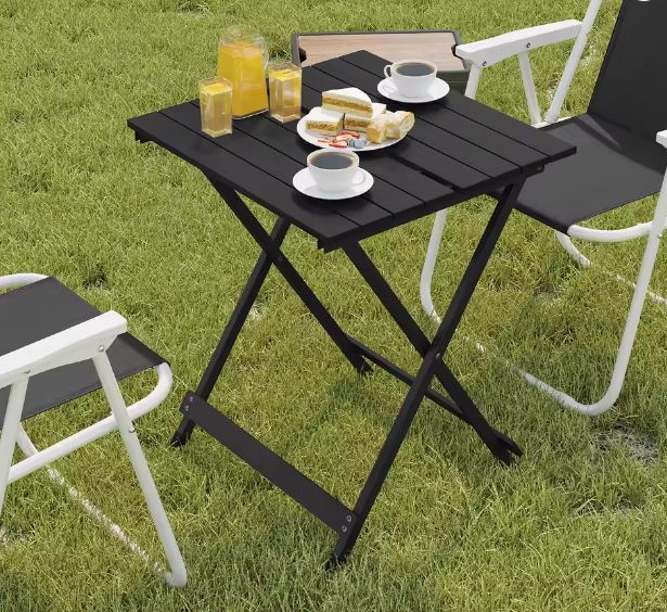 Opvouwbare Aluminium Campingtafel – Lichtgewicht & Draagbare Bijzettafel voor Buiten