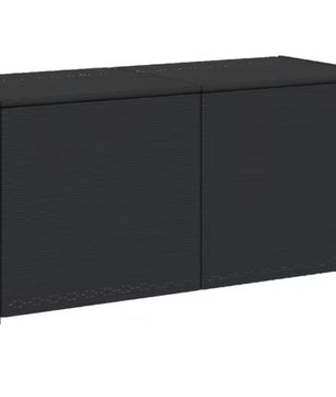 Tuinkist van Polyrattan – 283L Opbergbox met Deksel & Binnentas, Zwart