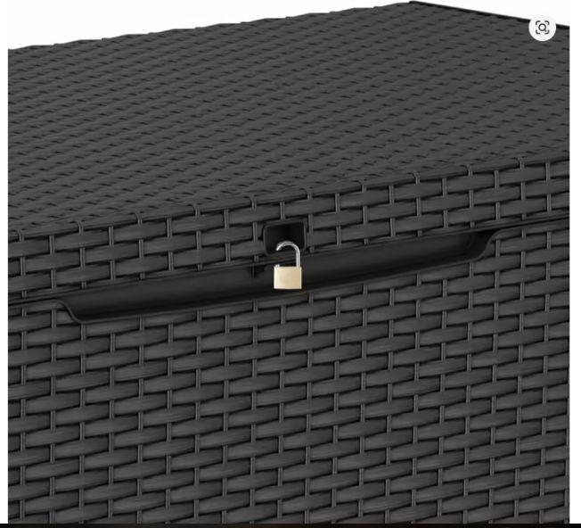 Tuinkist Capri 302L – Weerbestendige Opbergbox met Zitfunctie en Rotanlook