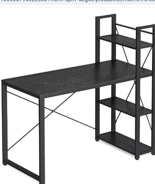 Verstelbaar Bureau met Wisselbare Planken – 120 cm Werkblad & Industrieel Design