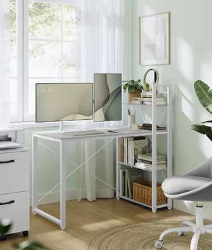 Verstelbaar Bureau met Wisselbare Planken – 120 cm Werkblad & Industrieel Design