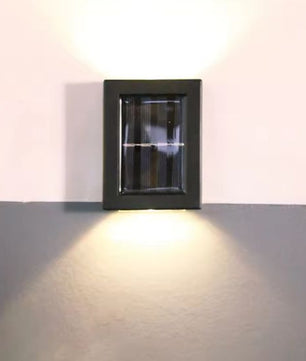 LED Solar Wandlamp voor Buiten & Binnen – Waterdicht, Up-Down Verlichting voor Tuin, Veranda & Balkon