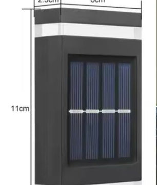 Solar LED Wandlamp voor Buiten – Waterdicht Up-Down Licht op Zonne-energie