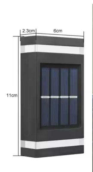 Solar LED Wandlamp voor Buiten – Waterdicht Up-Down Licht op Zonne-energie