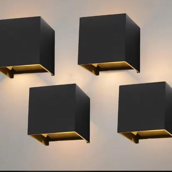4x Moderne LED Wandlamp – 7W Aluminium Up & Down Verlichting, IP65 Waterdicht, Verstelbare Lichtbundel