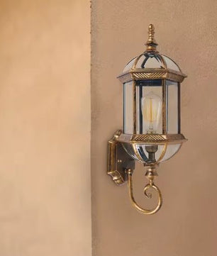 Retro Buitenwandlamp – Aluminium & Glas, IP54 Waterdicht, Vintage Ontwerp