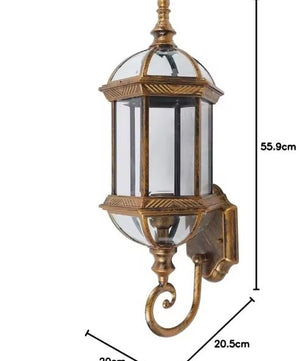 Retro Buitenwandlamp – Aluminium & Glas, IP54 Waterdicht, Vintage Ontwerp
