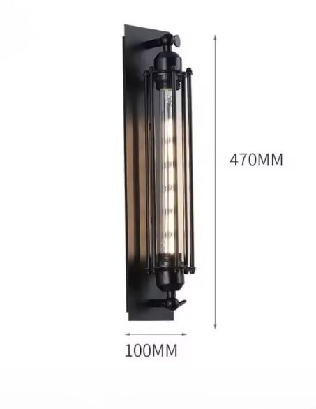 Retro Vintage Wandlamp – Industriële E27 Binnenverlichting