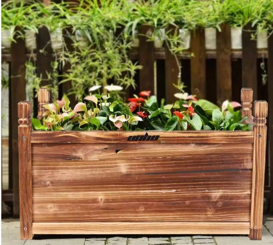 Houten Verhoogde Plantenbak – Buiten Tuinbak voor Bloemen & Groenten