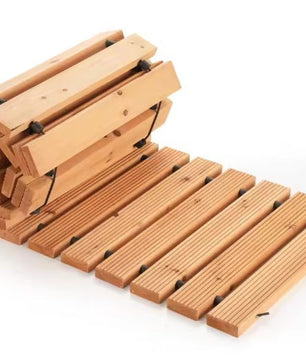 Houten Tuinpad – Decoratief Uitrolpad voor Terras, Bruiloft & Achtertuin