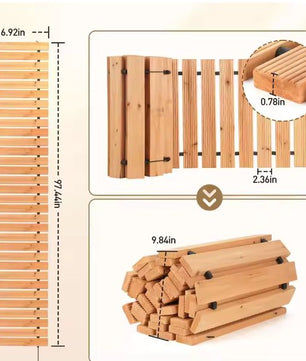 Houten Tuinpad – Decoratief Uitrolpad voor Terras, Bruiloft & Achtertuin