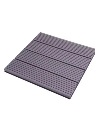 Set van 11 WPC Terrastegels – 30×30 cm Houteffect Kliksysteem