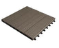 Set van 11 WPC Terrastegels – 30×30 cm Houteffect Kliksysteem