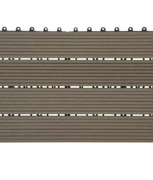 Set van 6 WPC Terrastegels – 30×60 cm, Plug-in Systeem & Weerbestendig