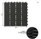 Set van 11 WPC Terrasplanken – 30×30 cm, Waterbestendig & In Elkaar Grijpbaar, 1 m² Dekvloertegels voor Tuin en Balkon