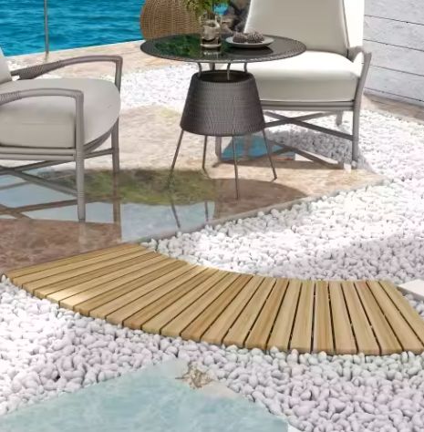 Houten Oprolbaar Tuinpad 120 cm – Grenen Treden & Weerbestendig Ontwerp