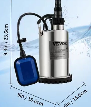 Dompelpomp voor Waterafvoer – 550W tot 2200W, met Automatische Vlotterschakelaar