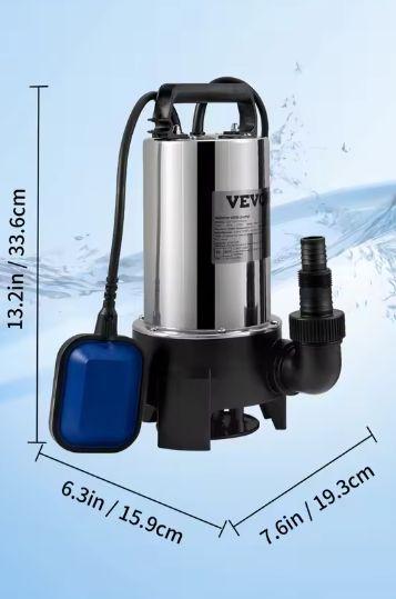 Dompelpomp voor Waterafvoer – 550W tot 2200W, met Automatische Vlotterschakelaar